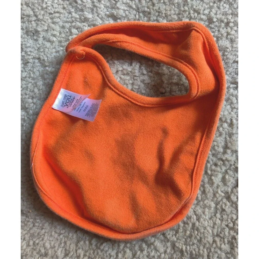 Baby Halloween Bib Orange Black Witch Owl Fall Autumn Daddys Under My Spell OSFM